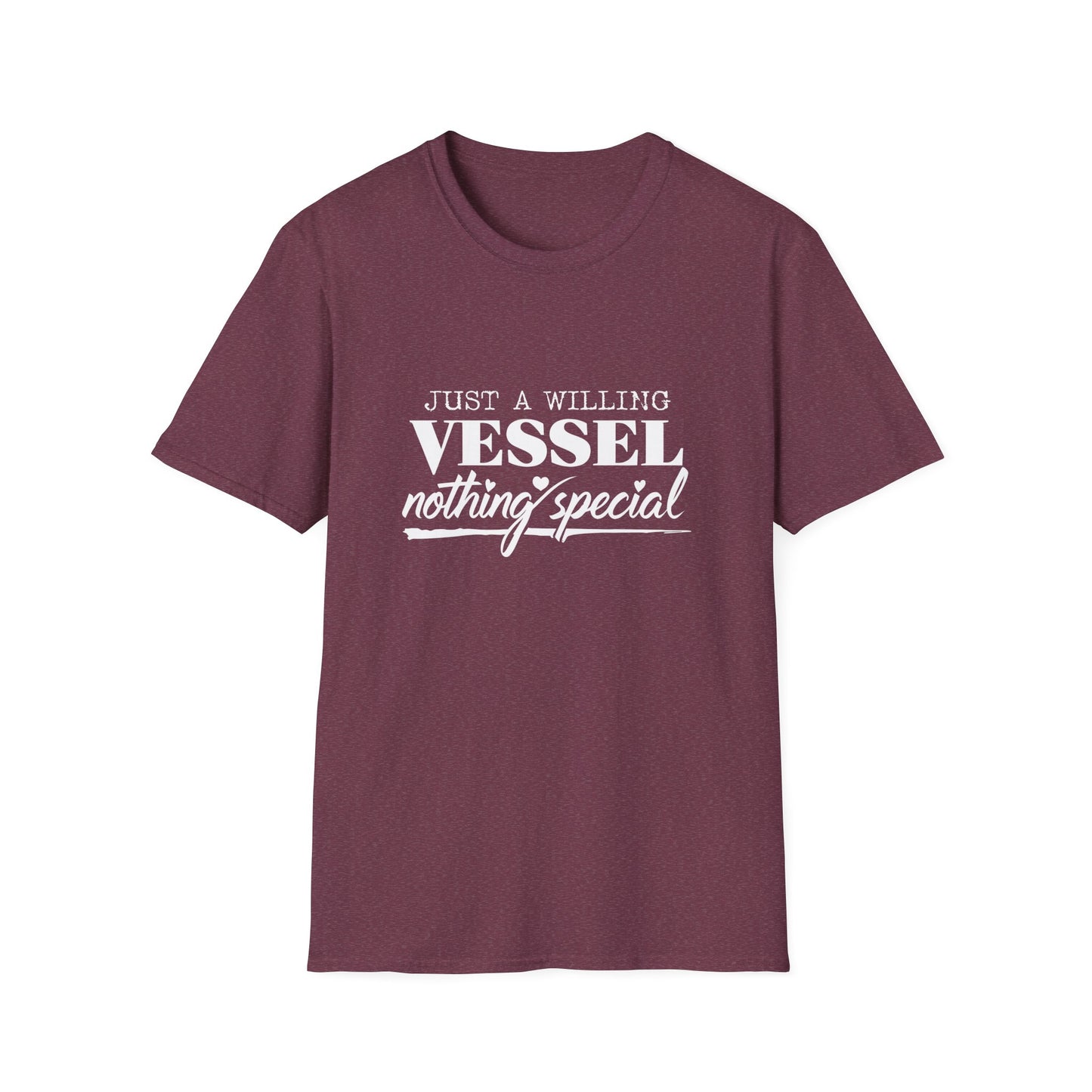 DESSY Women's Softstyle T-Shirt - Just a Willing Vessel Women's Design