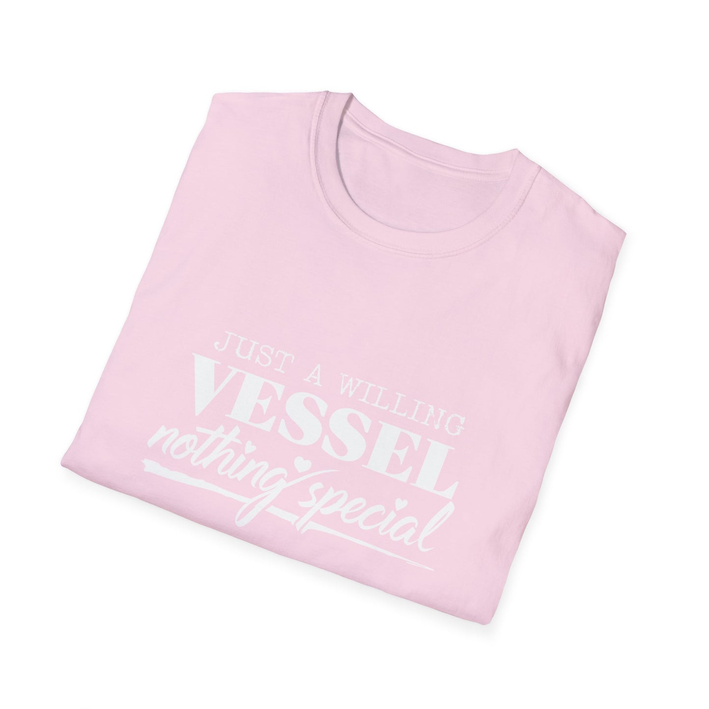 DESSY Women's Softstyle T-Shirt - Just a Willing Vessel Women's Design