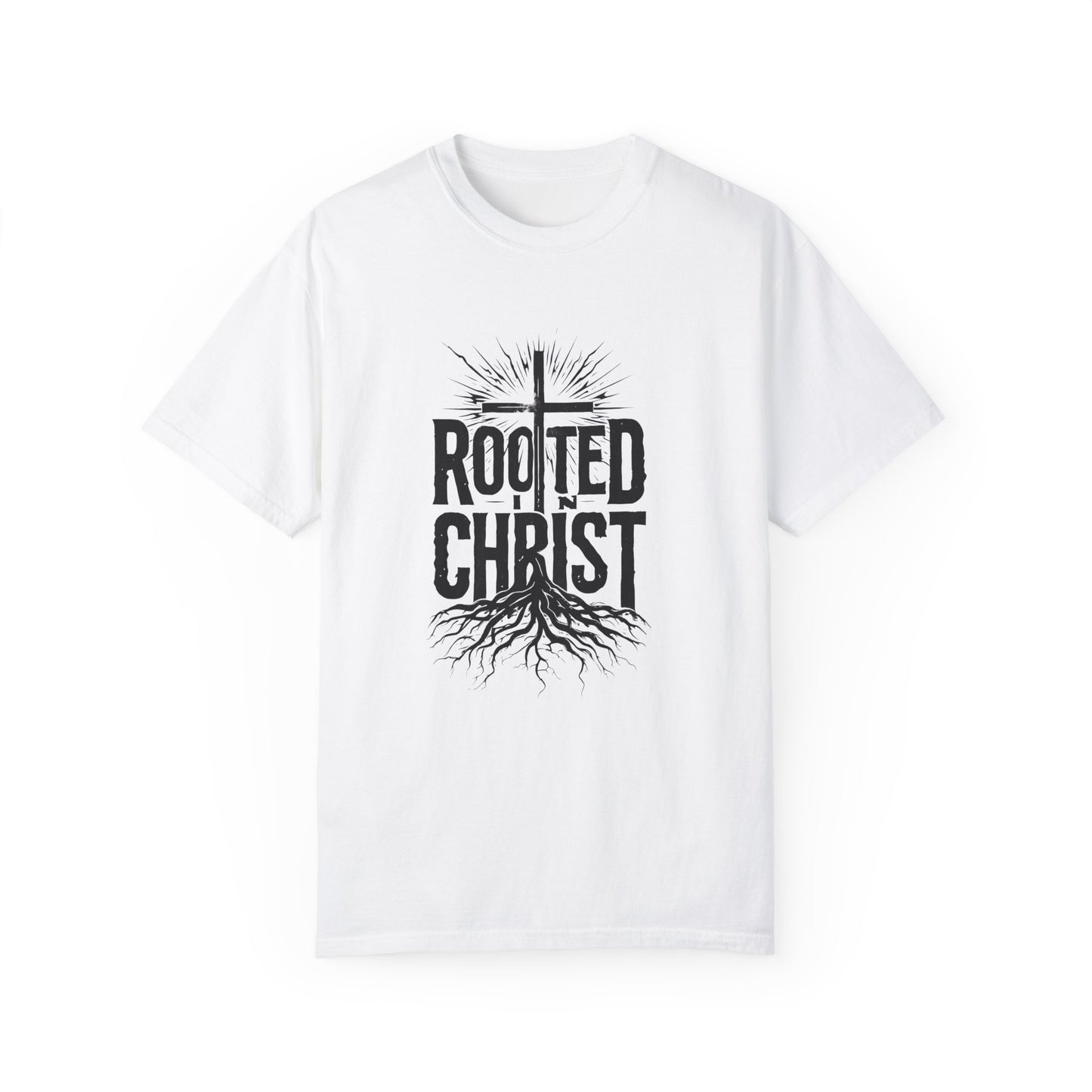 'Rooted Christ' - Unisex Garment-Dyed T-Shirt