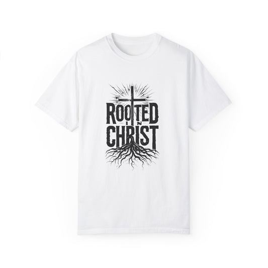 'Rooted Christ' - Unisex Garment-Dyed T-Shirt