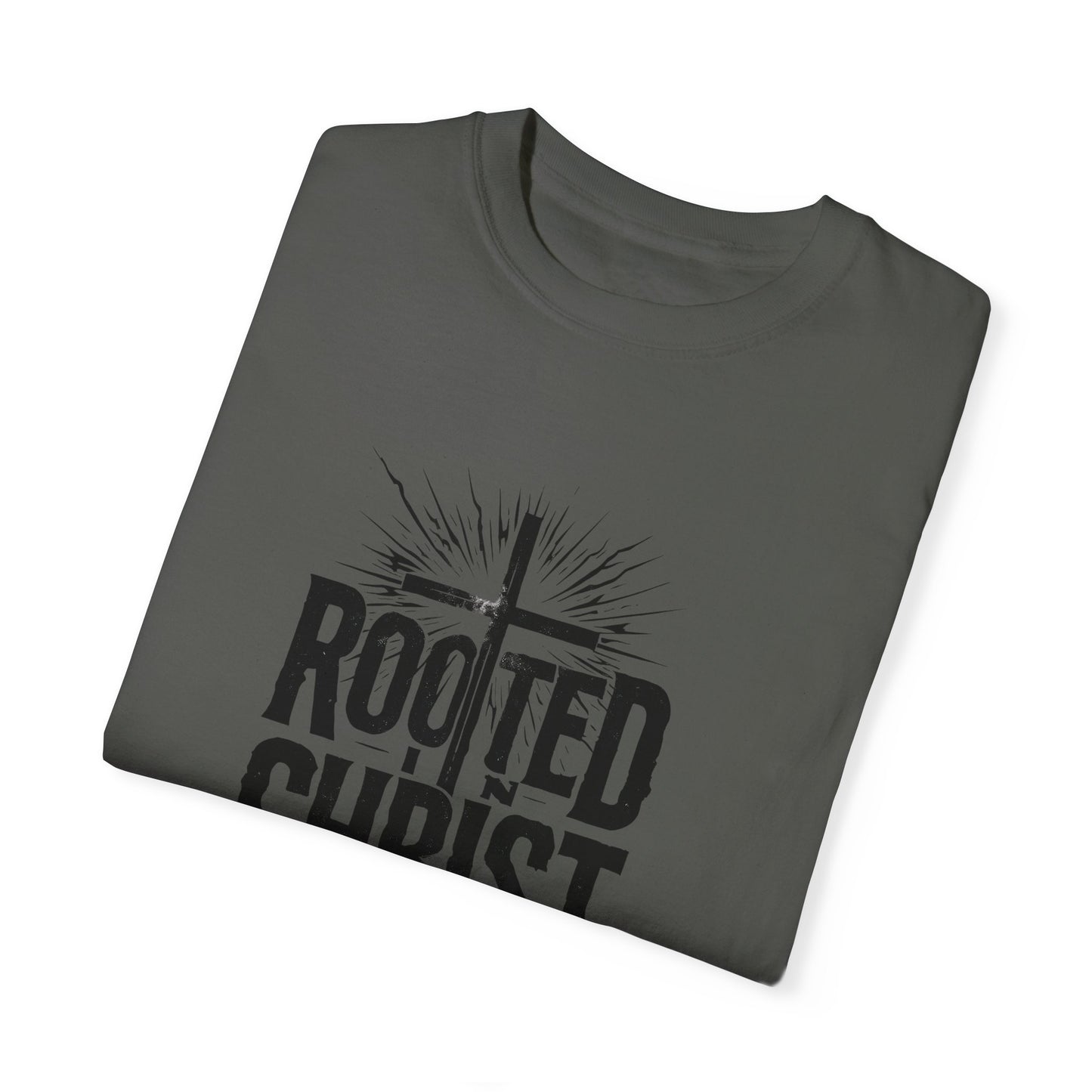 'Rooted Christ' - Unisex Garment-Dyed T-Shirt