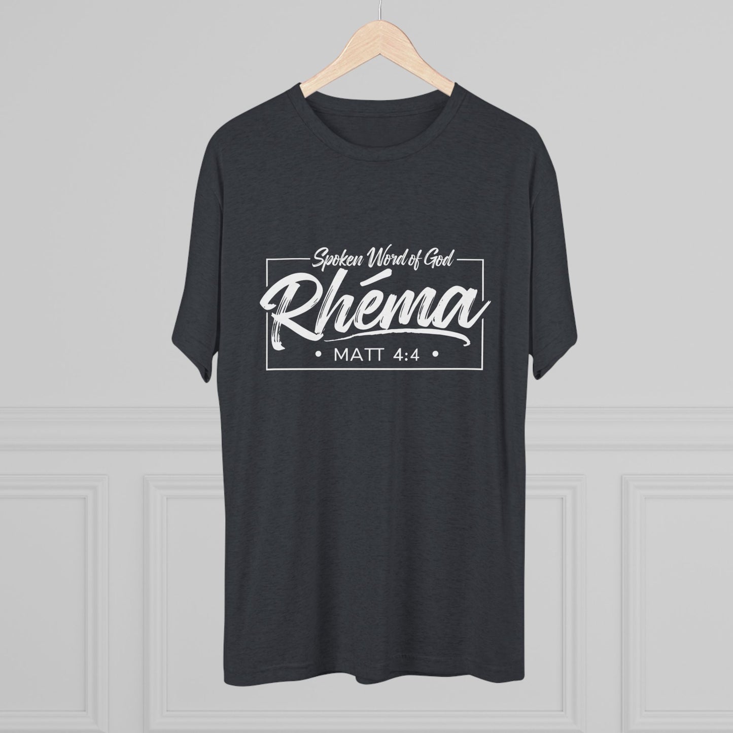 Rhema Unisex Tri-Blend Crew Tee - Inspirational Christian T-Shirt